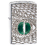 Зажигалка ZIPPO Armor™ Глаз дракона с покрытием Глянцевый хром | Dragon Eye High Polish Chrome, латунь/сталь, серебристая, 38x13x57 мм