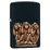 Зажигалка ZIPPO Три обезьяны с черным матовым покрытием | Three Monkeys Black Matte, латунь/сталь, чёрная, матовая, 38x13x57 мм