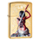 Зажигалка ZIPPO Мацци с покрытием Глянцевая латунь | Mazzi® High Polish Brass, латунь/сталь, золотистая, 38x13x57 мм