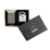 Подарочный набор ZIPPO: зажигалка с покрытием черный лед | Black Ice® и вставной блок для зажигалок для трубок, латунь/сталь, черный/серебристый цвета