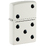 Зажигалка ZIPPO Домино с белым матовым покрытием | Domino Design White Matte, латунь/сталь, белая, матовая, 38x13x57 мм