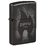 Зажигалка ZIPPO Источник света с черным глянцевым покрытием | Radiant High Polish Black, латунь/сталь, черная, глянцевая, 38x13x57 мм