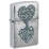 Зажигалка ZIPPO Корни любви с покрытием матовый хром | Rooted in Love Design Brushed Chrome, латунь/сталь, серебристая, 38x13x57 мм