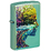 Зажигалка ZIPPO Единение с природой с зеленым глянцевым покрытием | One with Nature Design High Polish Green, латунь/сталь, зеленая, 38x13x57 мм