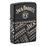 Зажигалка ZIPPO Джек Дэниэлс с черным матовым покрытием | Jack Daniel's Black Matte, латунь/сталь, разноцветная, 38x13x57 мм
