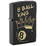 Зажигалка ZIPPO Чемпион по бильярду с черным матовым покрытием |Billiards Champion Design Black Matte, латунь/сталь, черная, 38x13x57 мм