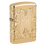 Зажигалка ZIPPO Armor® Счастливый клевер с глянцевым золотистым покрытием | Lucky Clover High Polish Gold Plate, латунь/сталь, золотистая, 38x13x57 мм