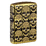 Зажигалка ZIPPO Armor® Ухмыляющиеся черепушки с покрытием античная латунь | Cackling Cranium Antique Brass, латунь/сталь, золотистая, матовая, 38x13x5
