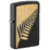 Зажигалка ZIPPO Флора в равновесии с черным матовым покрытием | Zen Flora Design Black Matte, латунь/сталь, черная, матовая, 38x13x57 мм