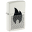Зажигалка ZIPPO Пламя с градиентом с белым матовым покрытием | Flame Gradient Design White Matte, латунь/сталь, белая, матовая, 38x13x57 мм
