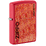 Зажигалка ZIPPO Сделано в США с красным матовым покрытием | Made in USA Design Red Matte, латунь/сталь, красная, 38x13x57 мм