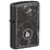 Зажигалка ZIPPO Пламя на мраморе с глянцевым черным покрытием | Marble Flame High Polish Black, латунь/сталь, черная, глянцевая, 38x13x57 мм