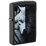 Зажигалка ZIPPO Два волка с черным матовым покрытием | Two Wolves Black Matte, латунь/сталь, черная, 38x13x57 мм