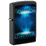 Зажигалка ZIPPO Пламя из НЛО с покрытием черный свет | UFO Flame Black Light, латунь/сталь, черная, матовая, 38x13x57 мм