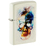 Зажигалка ZIPPO Череп с покрытием, светящимся в темноте зеленым | Skull Design Glow In The Dark Green, латунь/сталь, белая, 38x13x57 мм