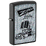 Зажигалка ZIPPO Ретроавтомобиль с черным матовым покрытием | Car Design Black Matte, латунь/сталь, черная, 38x13x57 мм
