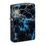 Зажигалка ZIPPO Молнии с покрытием, светящимся в темноте зеленым | Lightning Glow In The Dark Green, латунь/сталь, черная, 38x13x57 мм