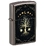 Зажигалка ZIPPO Мистическая природа с покрытием черный лед | Mystic Nature Design Black Ice®, латунь/сталь, черная, 38x13x57 мм