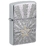 Зажигалка ZIPPO Звезда с покрытием матовый хром | Star Design Brushed Chrome, латунь/сталь, серебристая, 36x13x57 мм