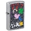 Зажигалка ZIPPO Талисманы удачи с покрытием поцарапанный хром | All Luck Street Chrome, латунь/сталь, серебристая, 38x13x57 мм