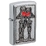 Зажигалка ZIPPO Влюбленная пара с покрытием матовый хром | Couple Love Brushed Chrome, латунь/сталь, серебристая, 36x13x57 мм