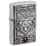 Зажигалка ZIPPO Эмблема с головой волка с покрытием матовый хром | Wolf Emblem Brushed Chrome, латунь/сталь, серебристая, 36x13x57 мм