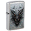 Зажигалка ZIPPO Дракон с узором переплетение | Dragon Design Linen Weave, латунь/сталь, серебристая, 38x13x57 мм