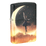 Зажигалка ZIPPO Мифология с покрытием, светящимся в темноте зеленым | Mythological Glow In The Dark Green, латунь/сталь, черная, 38x13x57 мм