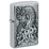 Зажигалка ZIPPO классическая с покрытием матовый хром | Classic Brushed Chrome, латунь/сталь, серебристая, 38x13x57 мм