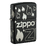 Зажигалка ZIPPO Традиционный дизайн с черным матовым покрытием | Zippo Design Black Matte, латунь/сталь, черная, матовая, 38x13x57 мм