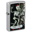 Зажигалка ZIPPO Скейтборд с покрытием поцарапанный хром | Skateboard Design Street Chrome, латунь/сталь, серебристая, 38x13x57 мм
