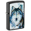 Зажигалка ZIPPO Линдси Киви «Хороший волк» с черным матовым покрытием | Lindsay Kivi Good Wolf Black Matte, латунь/сталь, черная,матовая, 38x13x57 мм