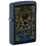 Зажигалка ZIPPO Элементы стихий с темно-синем матовым покрытием | Elements Design Navy Matte, латунь/сталь, синяя, матовая, 38x13x57 мм