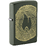 Зажигалка ZIPPO Спил дерева с зеленым матовым покрытием | Wood Ring Green Matte, латунь/сталь, зеленая, матовая, 38x13x57 мм