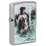 Зажигалка ZIPPO Луис Ройо с покрытием поцарапанный хром | Luis Royo Street Chrome, латунь/сталь, серебристая, 38x13x57 мм