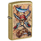 Зажигалка ZIPPO Гай Харви с покрытием поцарапанная латунь | Guy Harvey Street Brass, латунь/сталь, золотистая, 38x13x57 мм