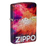 Зажигалка ZIPPO Яркие переливы с покрытием Искусственно состаренный хром на 540 | Tie Dye 540 Tumbled Chrome, латунь/сталь, разноцветная, 38x13x57 мм