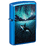 Зажигалка ZIPPO Кит с глянцевым синим покрытием | Whale High Polish Blue, латунь/сталь, синяя, глянцевая, 38x13x57 мм