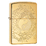 Зажигалка ZIPPO Тигр и дракон с покрытием Глянцевая латунь | Tiger and Dragon High Polish Brass, латунь/сталь, золотистая, 38x13x57мм