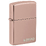 Зажигалка ZIPPO Логотип с глянцевым покрытием розовое золото | Logo High Polish Rose Gold, латунь/сталь, розовое золото, глянцевая, 38x13x57 мм