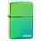 Зажигалка ZIPPO Logo с покрытием High Polish Teal, латунь/сталь, зелёная, глянцевая, 38x13x57 мм