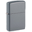 Зажигалка ZIPPO классическая со светло-серым покрытием | Classic Flat Grey, латунь/сталь, серая, глянцевая, 38x13x57 мм