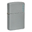 Зажигалка ZIPPO Логотип со светло-серым покрытием | Logo Flat Grey, латунь/сталь, серая, глянцевая, 38x13x57 мм