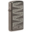 Зажигалка ZIPPO узкая в честь 65-летия с покрытием черный лед | Slim® 65th Anniversary Black Ice®, латунь/сталь, чёрная, 29x10x60 мм