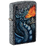 Зажигалка ZIPPO Свирепый дракон с каменным покрытием | Fiery Dragon Iron Stone, латунь/сталь, серая, матовая, 38x13x57 мм