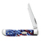 Нож перочинный ZIPPO Patriotic Kirinite Smooth Mini Trapper, 89 мм, синий + ЗАЖИГАЛКА ZIPPO 207