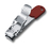 Книпсер VICTORINOX с отверстием для шнурка, сталь, красный, в блистере