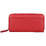 Кошелёк Cross Colors Rosso, кожа наппа, фактурная, цвет красный