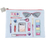 Косметичка Dewal Beauty серия "Модница", голубая 22,5х17х1см
