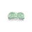 Щетка Dewal Beauty серия "Friendly", массажная, с нейлоновым штифтом, форма бабочка, зеленый